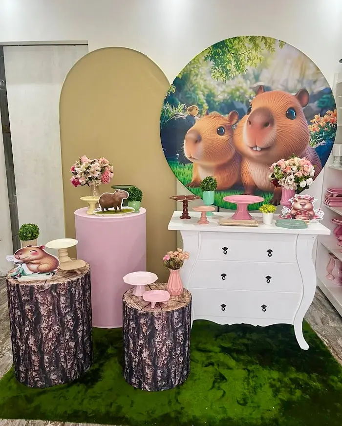 Decoração Capivara menina - Verônica Festas