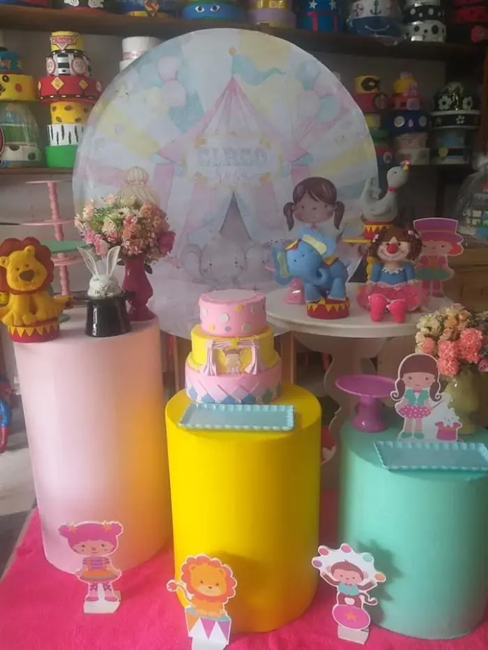 Decoração Circo Rosa - Verônica Festas