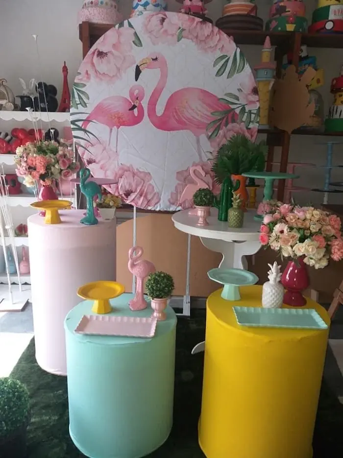Decoração Flamingo 1 - Verônica Festas