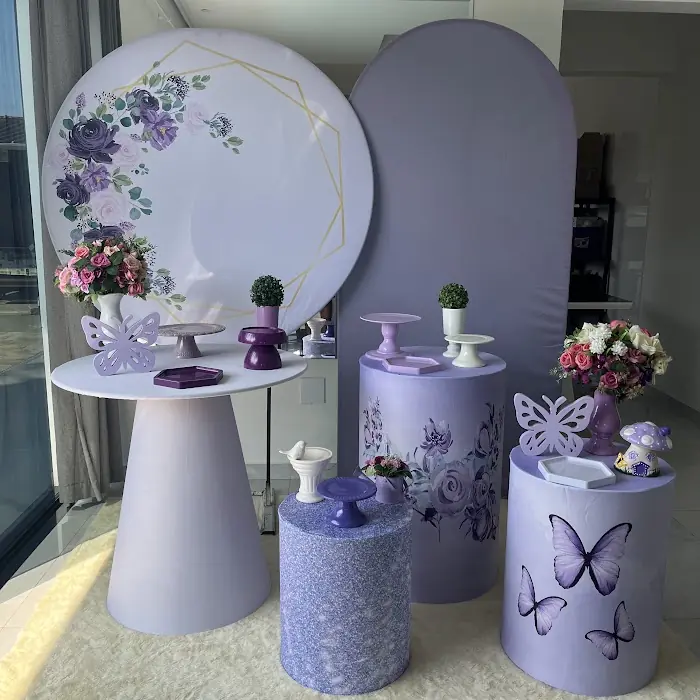 Decoração Floral lilás - Verônica Festas