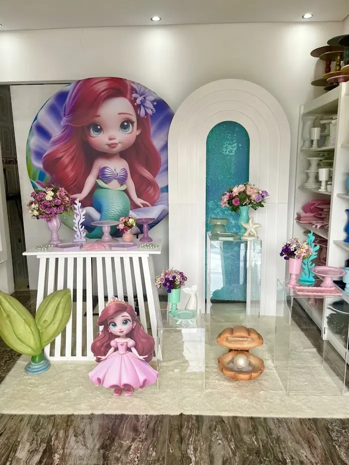 Decoração Pequena Sereia Cute - Verônica Festas