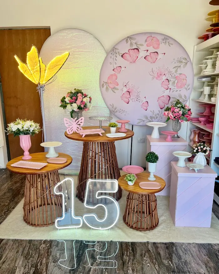Decoração 15 anos borboleta - Verônica Festas