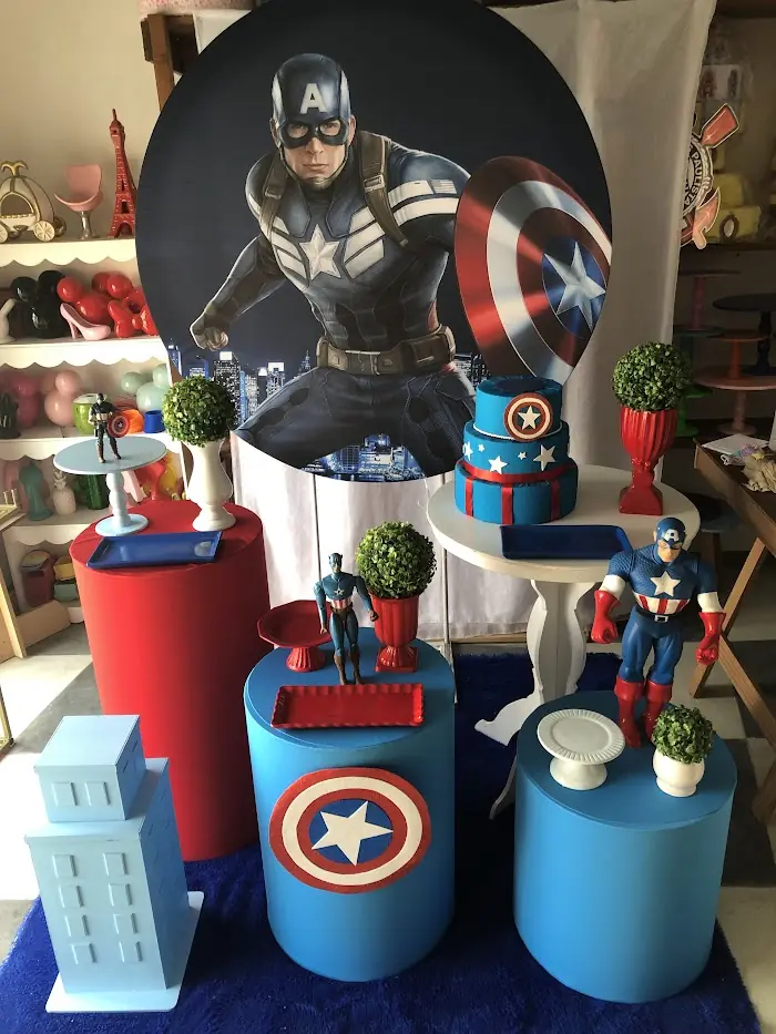 Decoração Capitão América - Verônica Festas