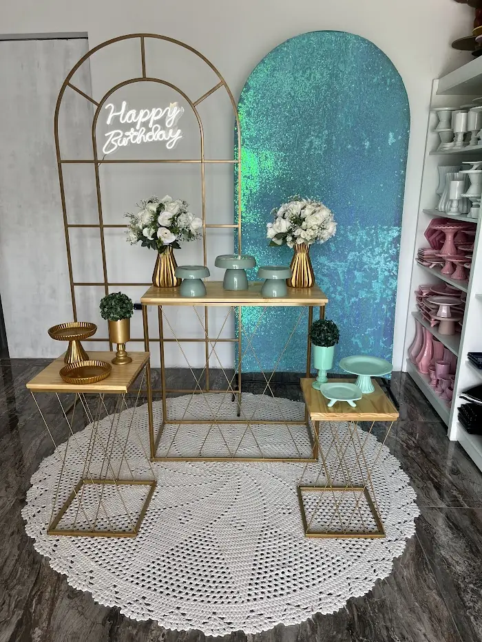Decoração Glamour azul tiffany - Verônica Festas