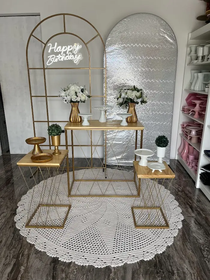 Decoração Glamour branco - Verônica Festas