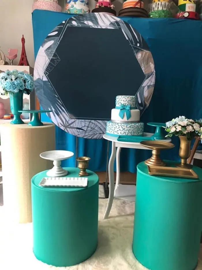 Decoração Azul tifany - Verônica Festas