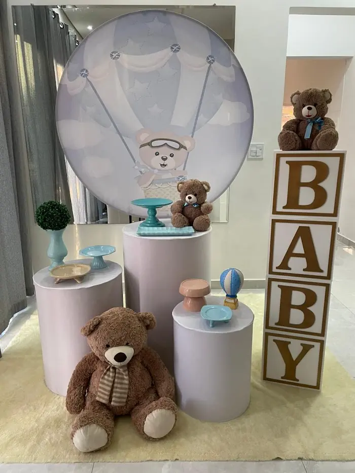Decoração Chá de Bebê - Ursinho Baloeiro - Verônica Festas