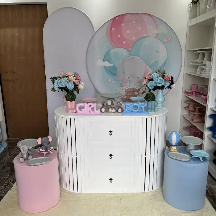 Decoração Chá Revelação Elefantinho 1 - Verônica Festas